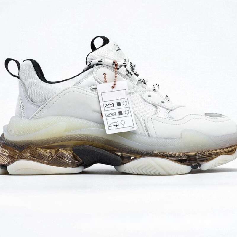 Platform Sneakers For Men Casual Shoes Paris Style White Shoes_voghion.com