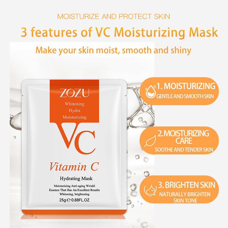 [] ZOZU Vitamin C essence facial VC face mask live broadcast_voghion.com