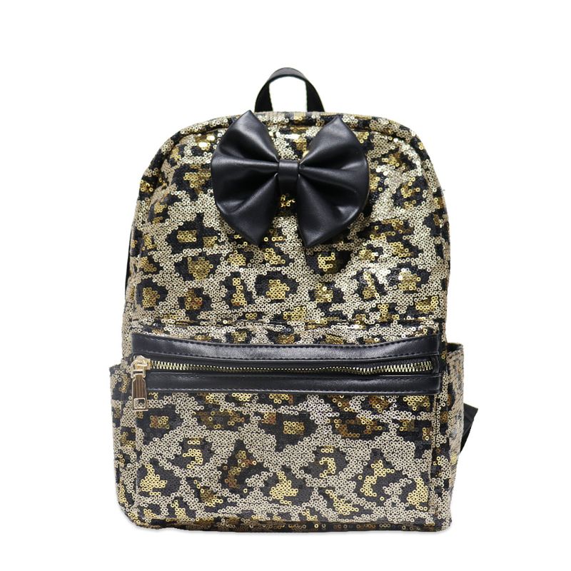 Große Kapazität Pailletten Leopardenmuster Reisetasche Wochenende Gepäcktasche Männer und Frauen Reisen tragbare_voghion.com