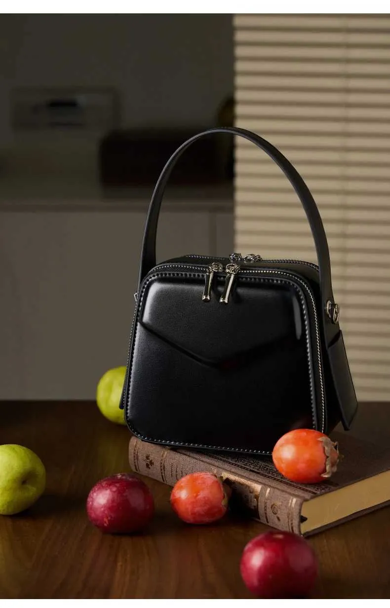 Burminsa Chic Véritable Cuir Petit Fourre-Tout Sacs À Main Pour Femmes Nouveau 2025 Designer Box Sacs À Main Dames Bandoulière Bandoulière_voghion.com