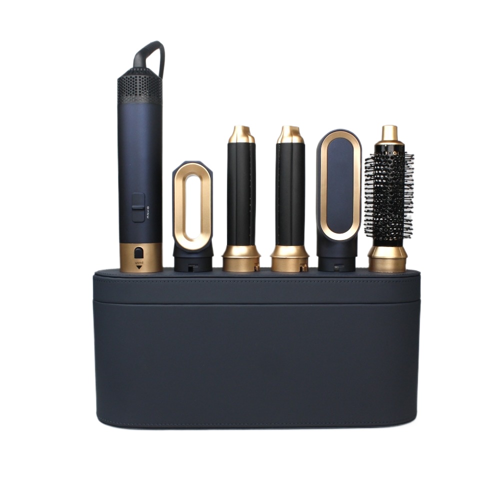 New 6-in-1 Dry Heat Styler Multifunctional Brush 1000W For Hair Styling And Curling