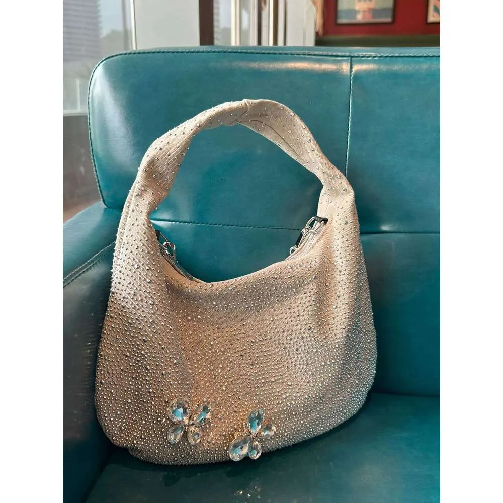 Same Style As Blogger Women's Party Dia Denim 2024 New Fashion Design Chain Crossbody Bag Single Shoulder Pouch Blue_voghion.com
