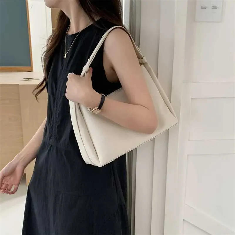 Texturierte Damen Handtasche Aus Weichem Kunstleder Schultertasche_voghion.com
