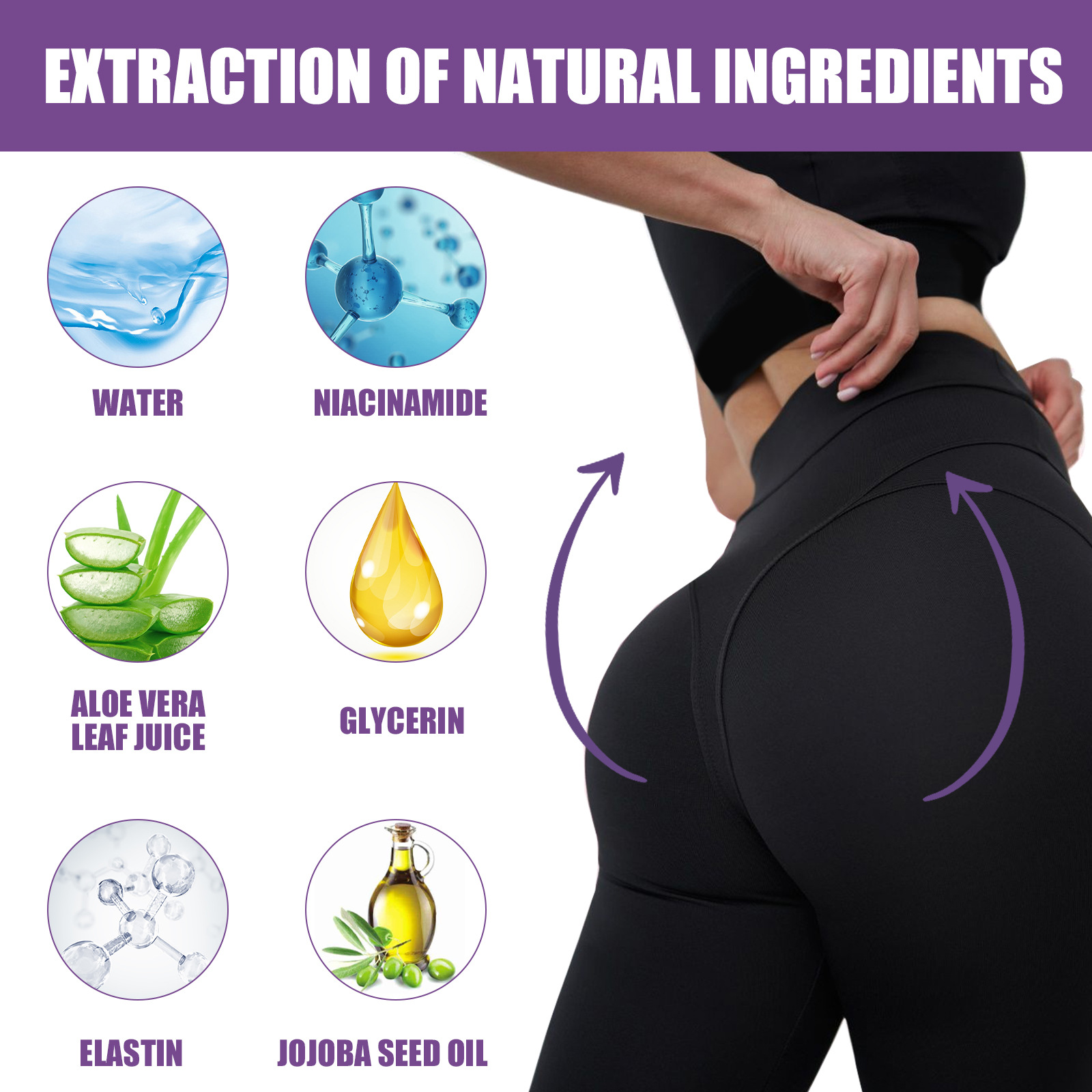 EELHOE Fenékmasszázs, Feszesítés, Formálás, Csípőformázás Kiemelése, Puha és Hidratáló Ápolás_voghion.com