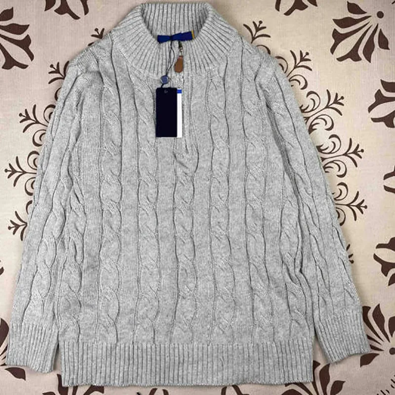 Pull homme design Pony, brodé, imprimé, zippé, coton, coupe ajustée, livraison rapide, T250717_voghion.com