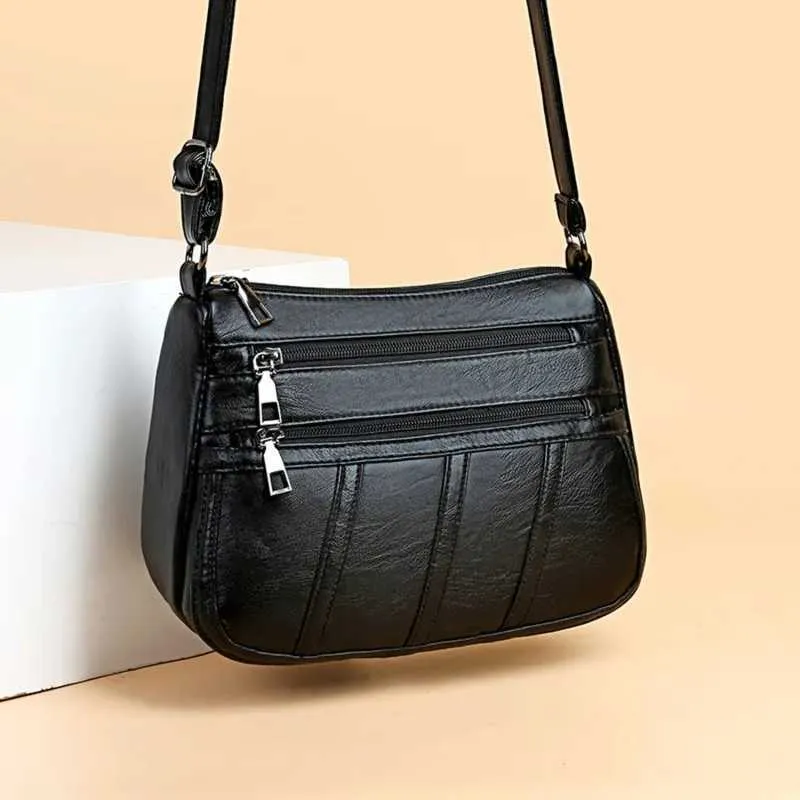 Geantă de damă de designer, geantă de umăr elegantă, din piele moale, tip crossbody, geantă casual, articol nou 2024 Y241115_voghion.com
