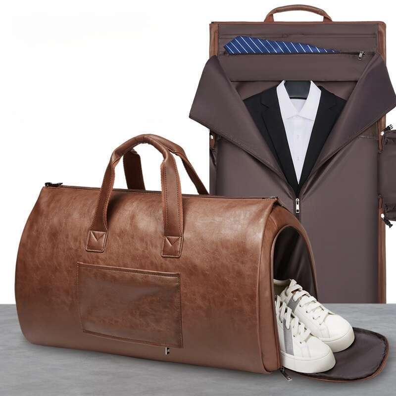 Wasserdicht, geeignet für den Reiseanzug-Organizer für Herren, formelle Umhängetasche zum Mitnehmen, Gepäcktasche mit großem Fassungsvermögen_voghion.com