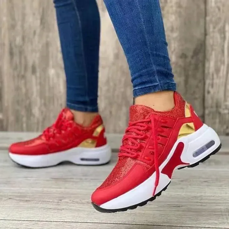 Baskets compensées femme pour sport et loisirs confortables mesh_voghion.com