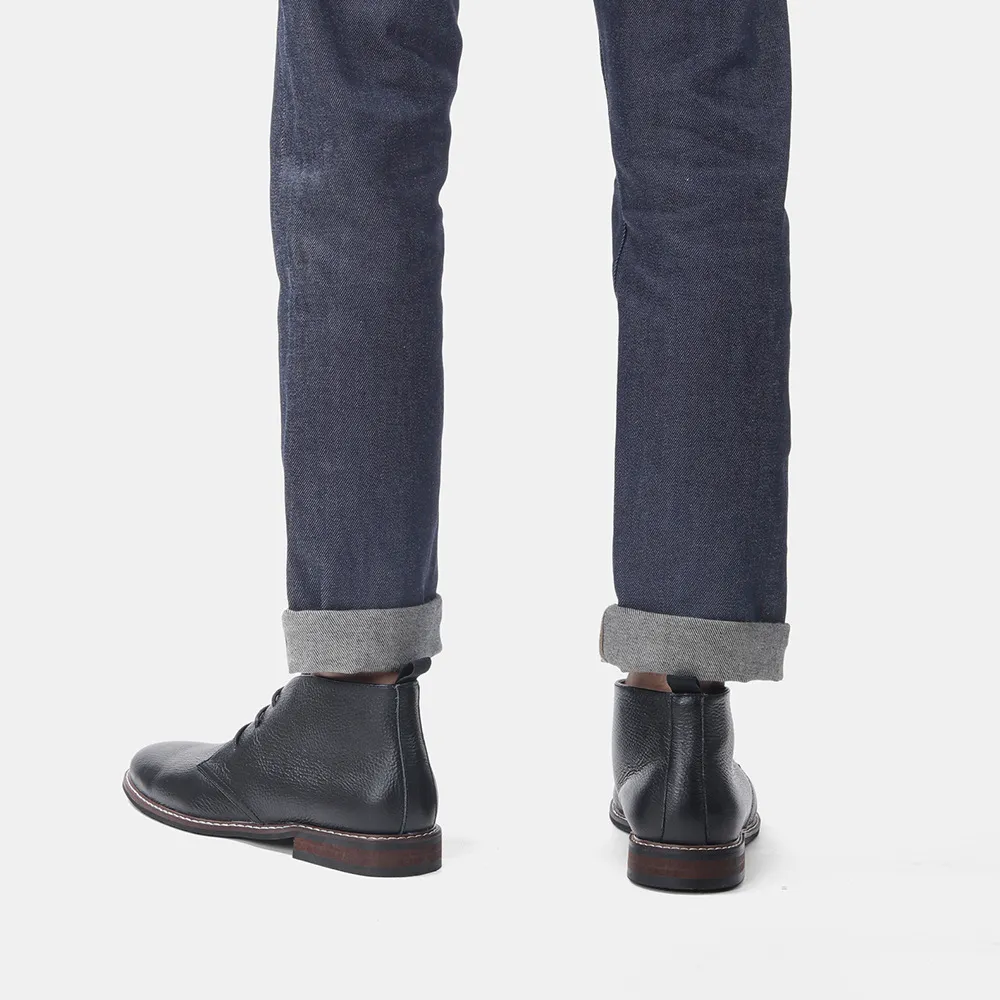 Bottines en cuir véritable pour hommes, bottines de marque de qualité pour hommes_voghion.com