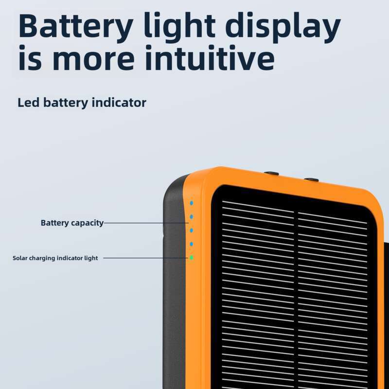 Naujas nešiojamas saulės energija varomas įrenginys su 25000 mAh talpos baterija ir greito įkrovimo lauko maitinimo šaltiniu_voghion.com