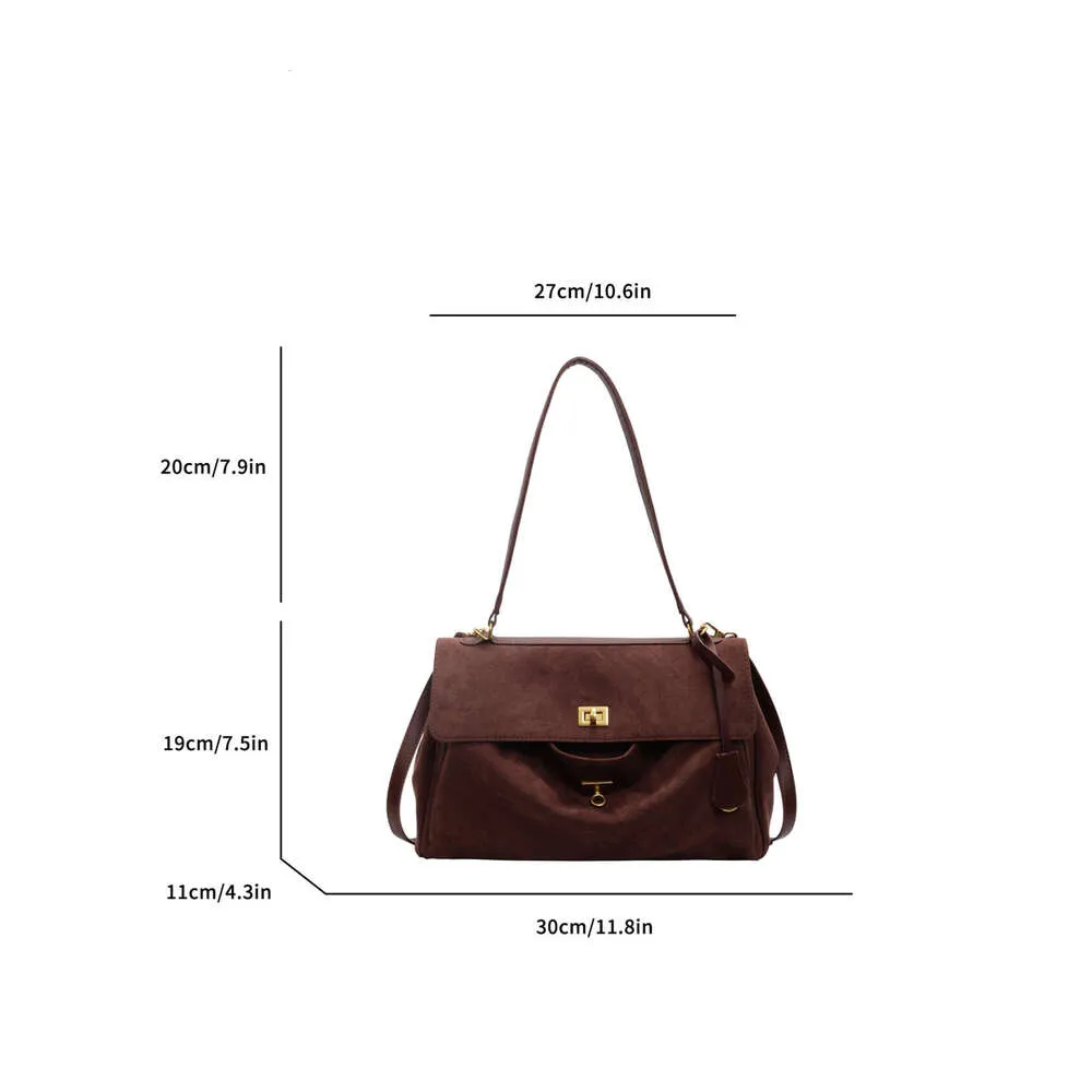 Herbst Winter Neue Frauen Wildleder Leder Tasche Schulter Handtasche Und Geldbörsen Designer Taschen Chic Mode Dame Trendy Satchel_voghion.com