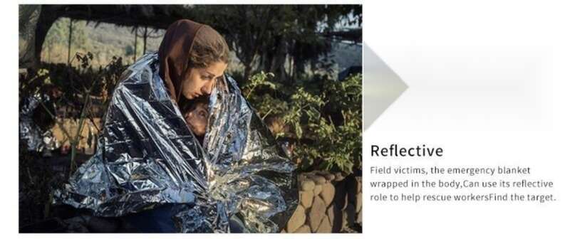 Wilderness Emergency Survival First Aid Sunscreen Insulation Distress Seeking Reflective Blanket, Cold Proof_voghion.com