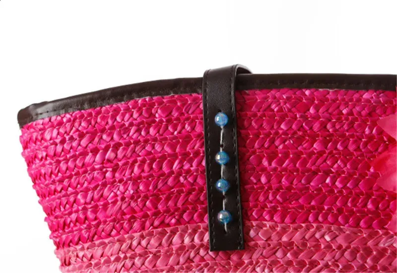Modische Handgeflochtene Tragetasche Und Schultertasche Aus Stroh_voghion.com