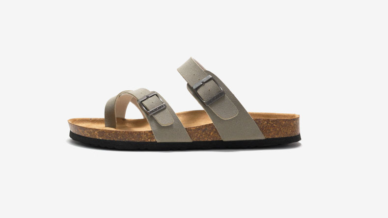 Ruizu 2024 autumn and summer new women's cork slippers trendy men's sandals couple beach shoes cork outdoor wear_voghion.com