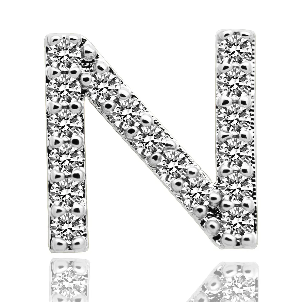 & Oro bianco ghiacciato A-Z Lettera personalizzata Grillz Full Dia fai da te Fang Grills Dente inferiore Cap Hip Hop Dentale Bocca Denti_voghion.com