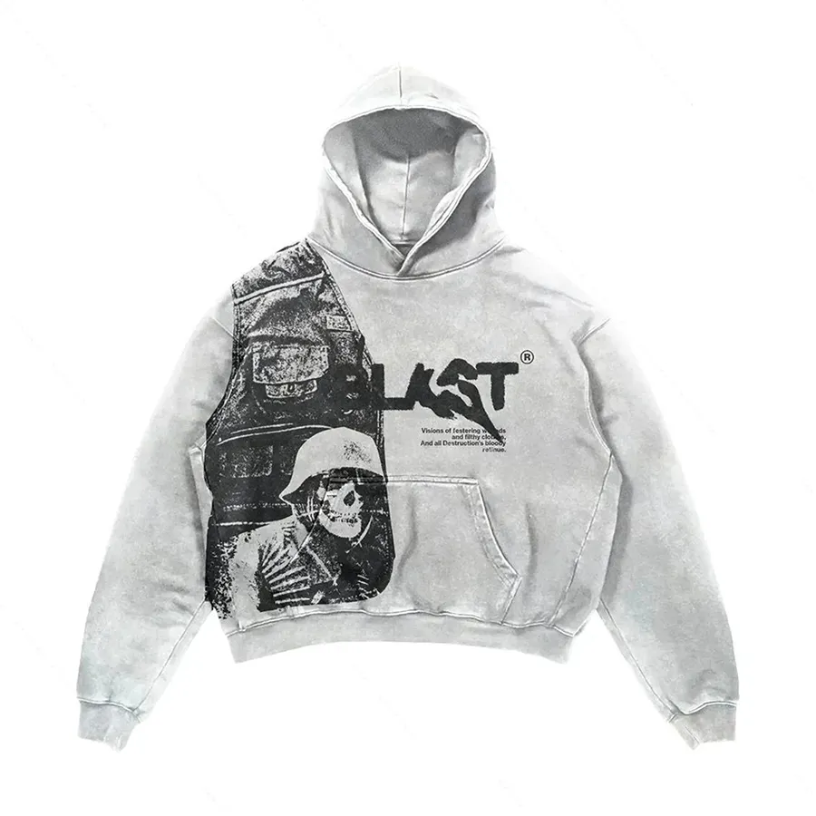 Herren-Designer-Skelett-Sweatshirts im Y2K-Stil, lockere Fleece-Kapuzenpullover für Männer und Frauen, High Street, lässige, übergroße Hoodies_voghion.com