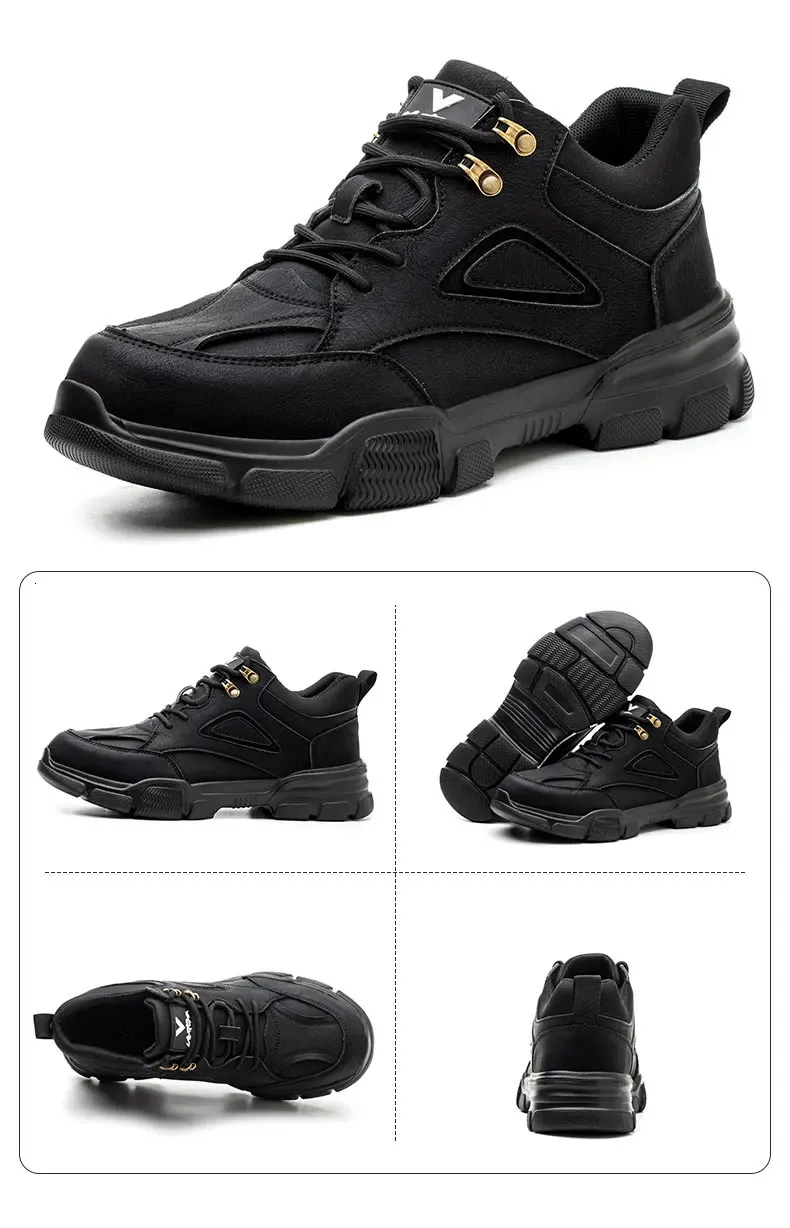 Bottes de travail indivisibles pour hommes, chaussures d'hiver à embout d'acier pour le sport et le transport direct 250402_voghion.com