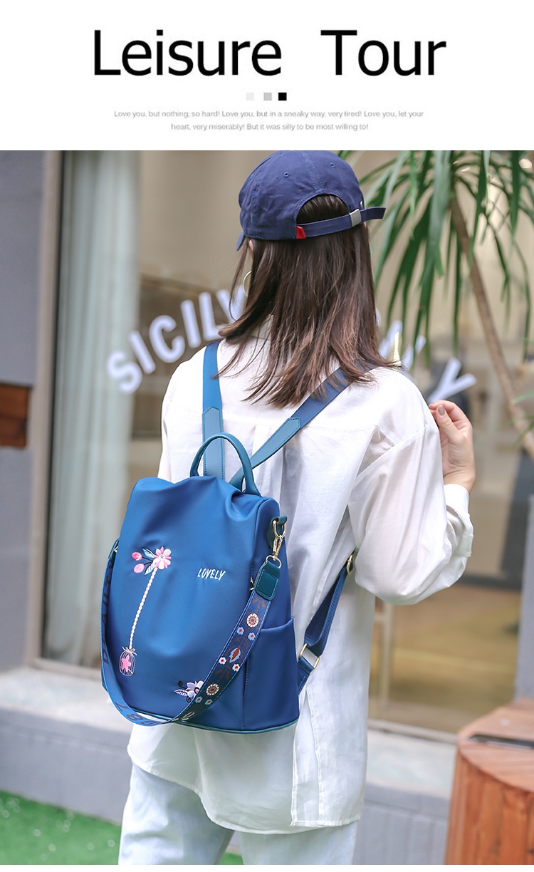2024 New Oxford Cloth Small Backpack For Women Korean Version Anti-theft Lightweight Single Shoulder Dual-purpose Student Backpack_voghion.com