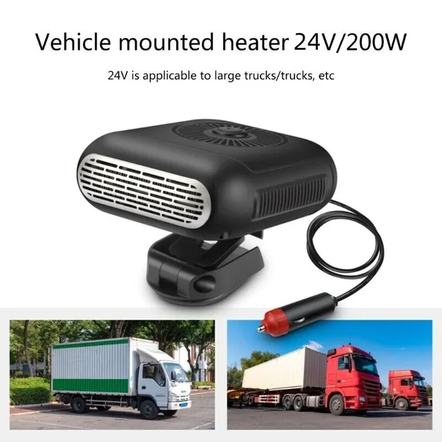 12/24V Auto Defroster Demister Elektrische Windschutzscheibe 360 Grad Rotation Tragbare Auto Heizung_voghion.com