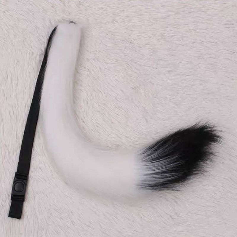 Cosplay pige tilbehør sød kat sæt ræv håndlavet simulering hale cosplay rem rekvisit_voghion.com