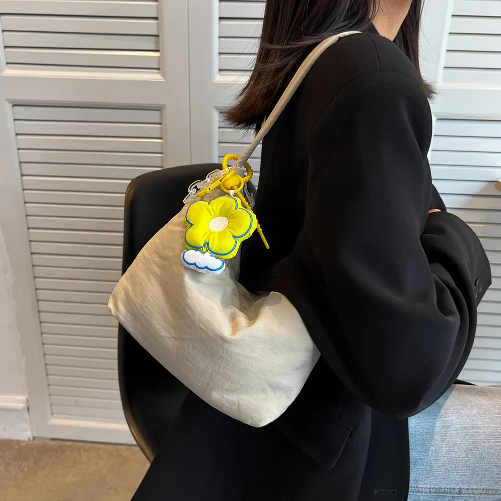 Women Simple Tote With Zipper Closure Female Commute Bag Lightweight For Daily Weekend Vacation_voghion.com