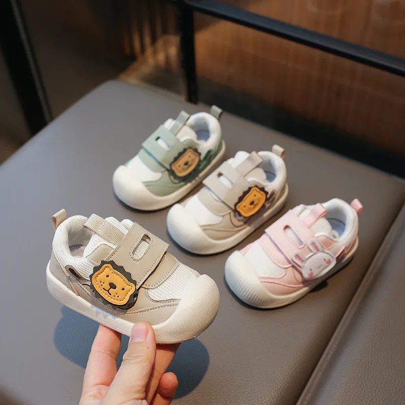 Dětské chodící boty s měkkou podrážkou, jarní a podzimní síťované svršky Cutefeet Kid Casual Sportovní boty pro batolata, protiskluzové_voghion.com