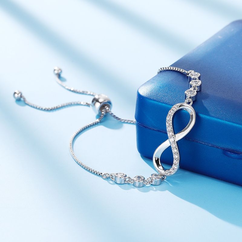 Classic Zircon Eternal Women's Infinite Love Eight Character Bracelet To Express Feelings Fashion Jewelry_voghion.com