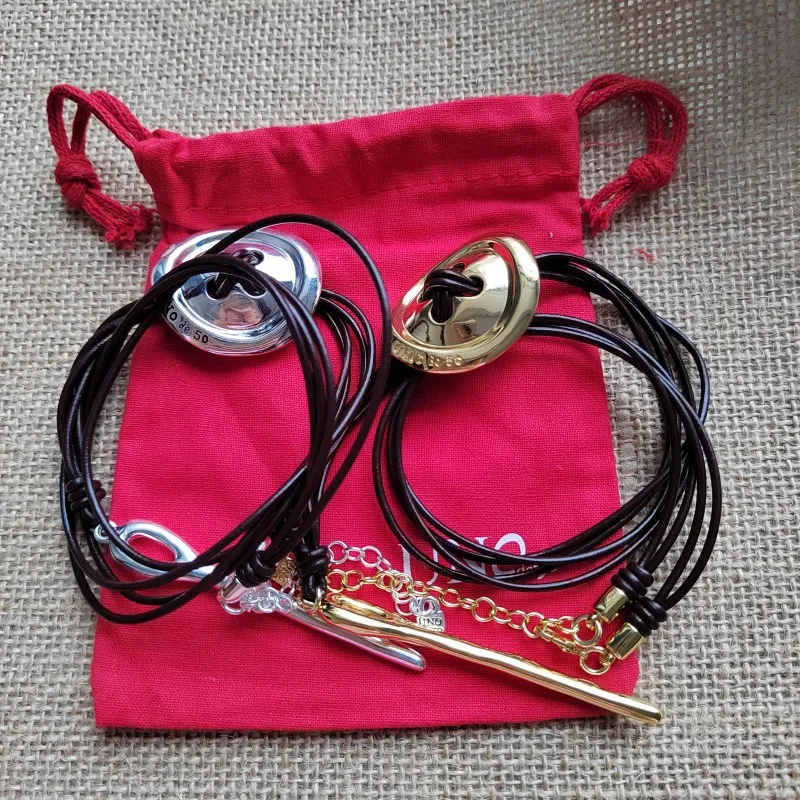 Catene MAGGIO 2023 Moda Alta Qualità Spagnolo Unode Pulsante Corda di Pelle Collana Accessori Regalo All'ingrosso_voghion.com