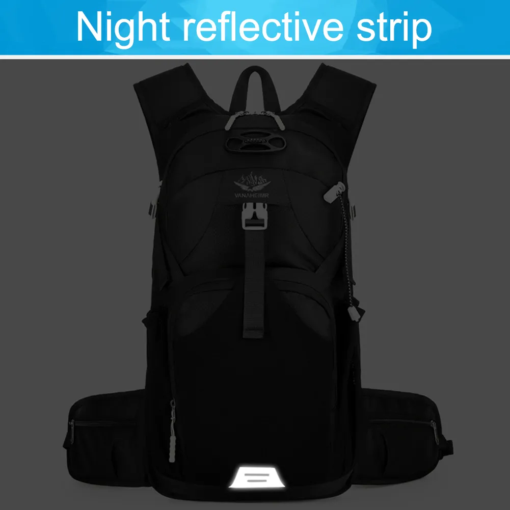 Camping Waterproof Breathable Travel Backpack Wear-resistant Layered Storage With Eflective Stripe For Exercise Fiess_voghion.com
