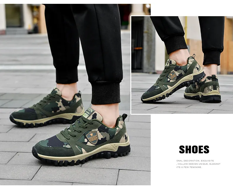 Camouflage Outdoor Running Training Shoes For Couple Athletic Wear_voghion.com