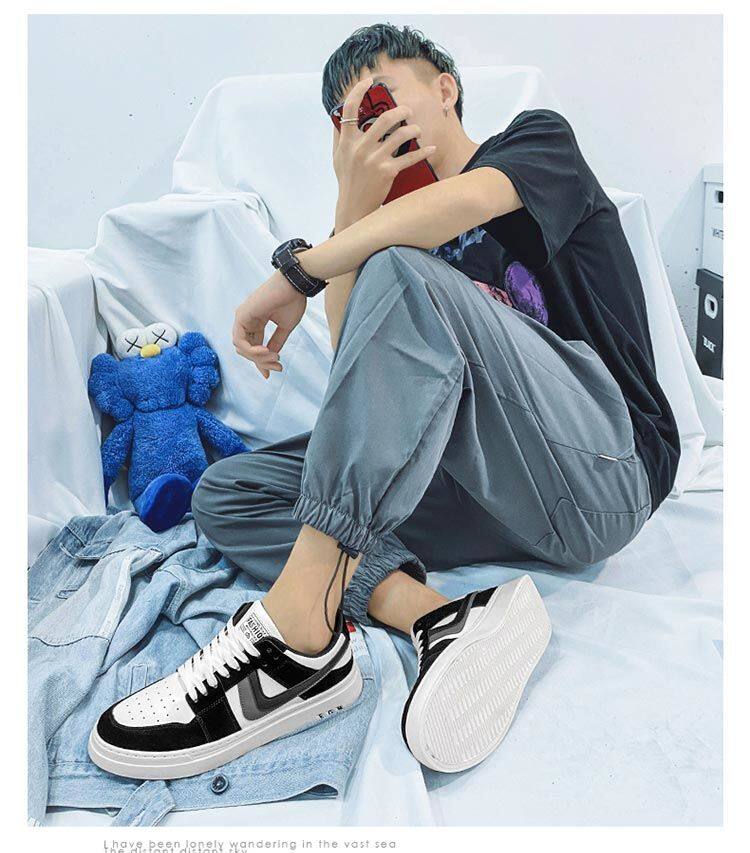 Scarpe da ginnastica in tela da uomo stile college_voghion.com
