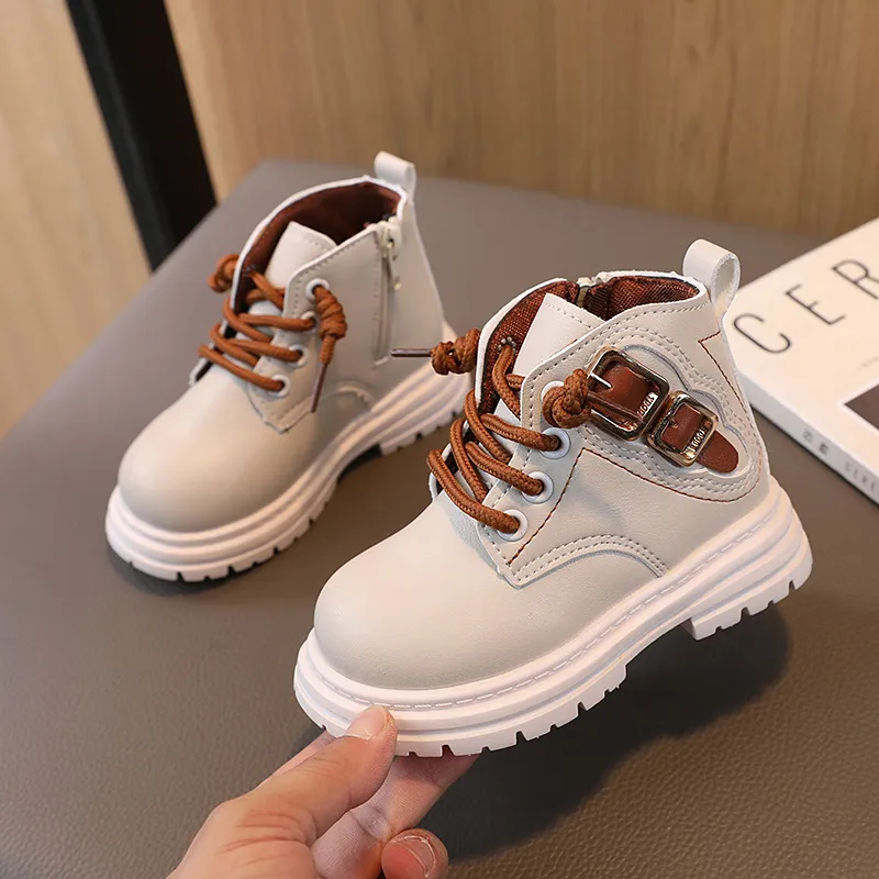 Pantofi sport pentru copii mici, toamnă și iarnă, noi, fete, maro, Kidsnest, băieți, casual, cu talpă moale, cizme scurte, mărime_voghion.com