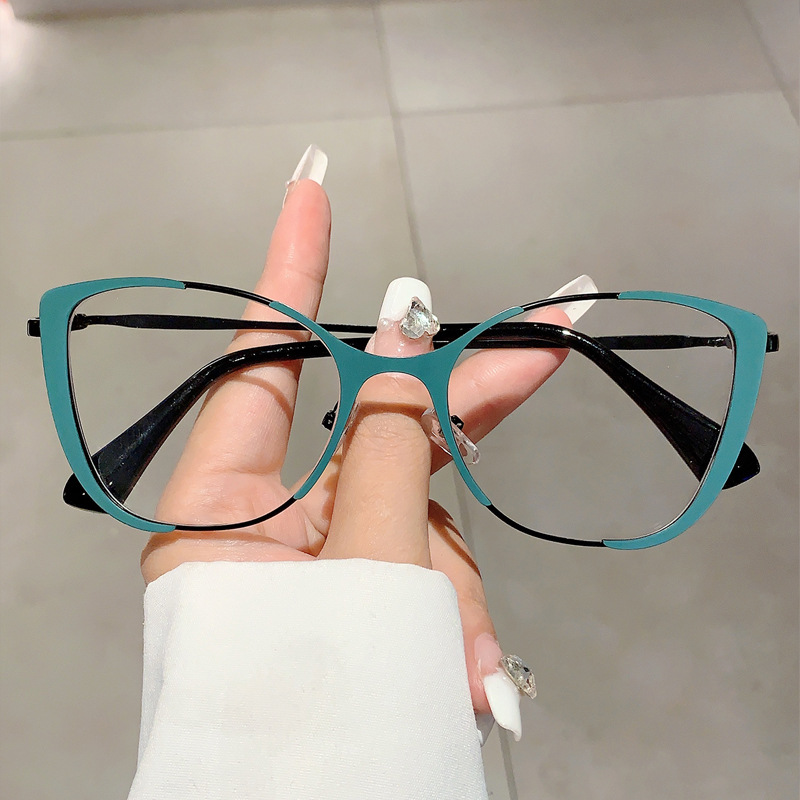 Nieuwe retro cat-eye make-up artefact anti-blauw licht spiegel Internet beroemdheid dezelfde hoge waarde trendy platte spiegel_voghion.com