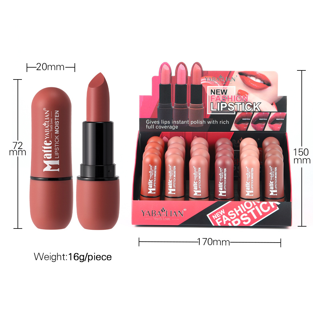 1 lucidalabbra Soft Fog, 6 colori, trucco labbra, cosmetici idratanti, rossetto opaco Veet_voghion.com