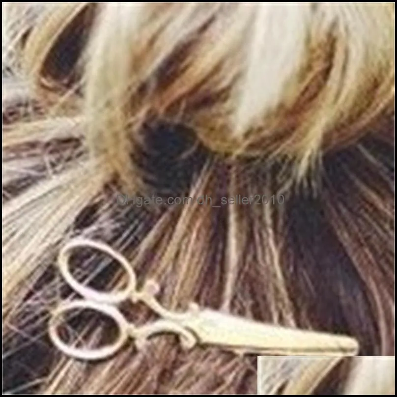 Hårspænder Retro Hårnåleklemmer Personlighed Original Mode Dejlig Små Sakse Sideklemme Legering Enkle Hårtilbehør_voghion.com