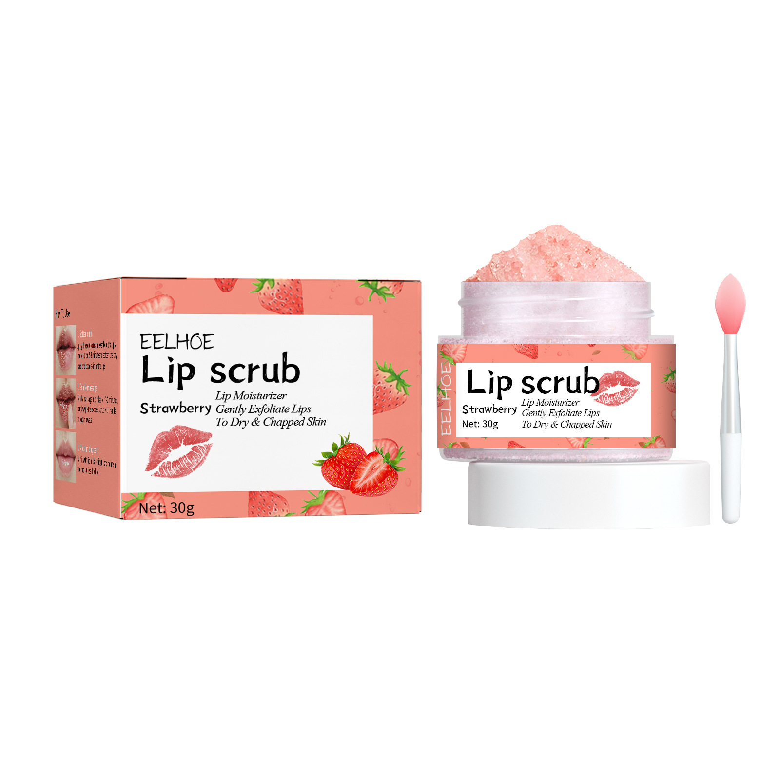 EELHOE lip scrub lips, prevents dryness cracks, moisturizes dead skin, and lightens corners of the lips_voghion.com