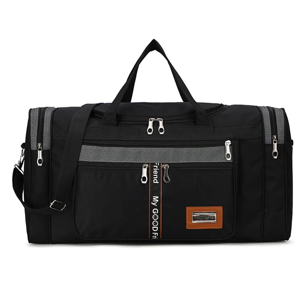 Borsa da allenamento Oxford Fiess di grande capacità, multifunzionale, resistente all'usura, con tracolla regolabile e cerniera, per uomo e donna_voghion.com