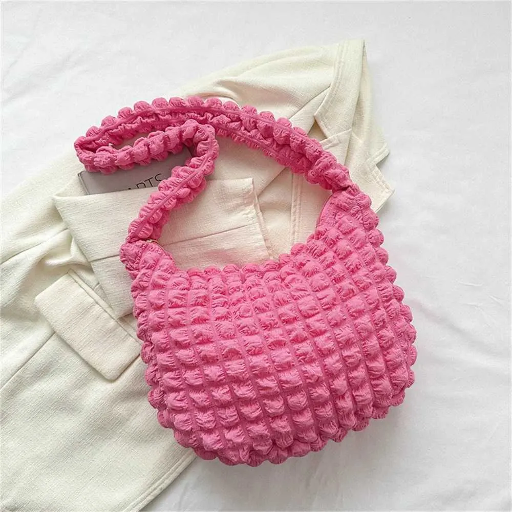 Borsa a tracolla plissettata bubble per donna grande capienza_voghion.com