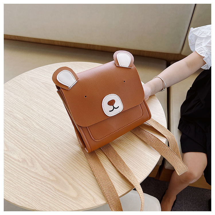 ins nuova borsa per bambini moda versione coreana retrò simpatico orso zaino asilo zaino per bambini_voghion.com