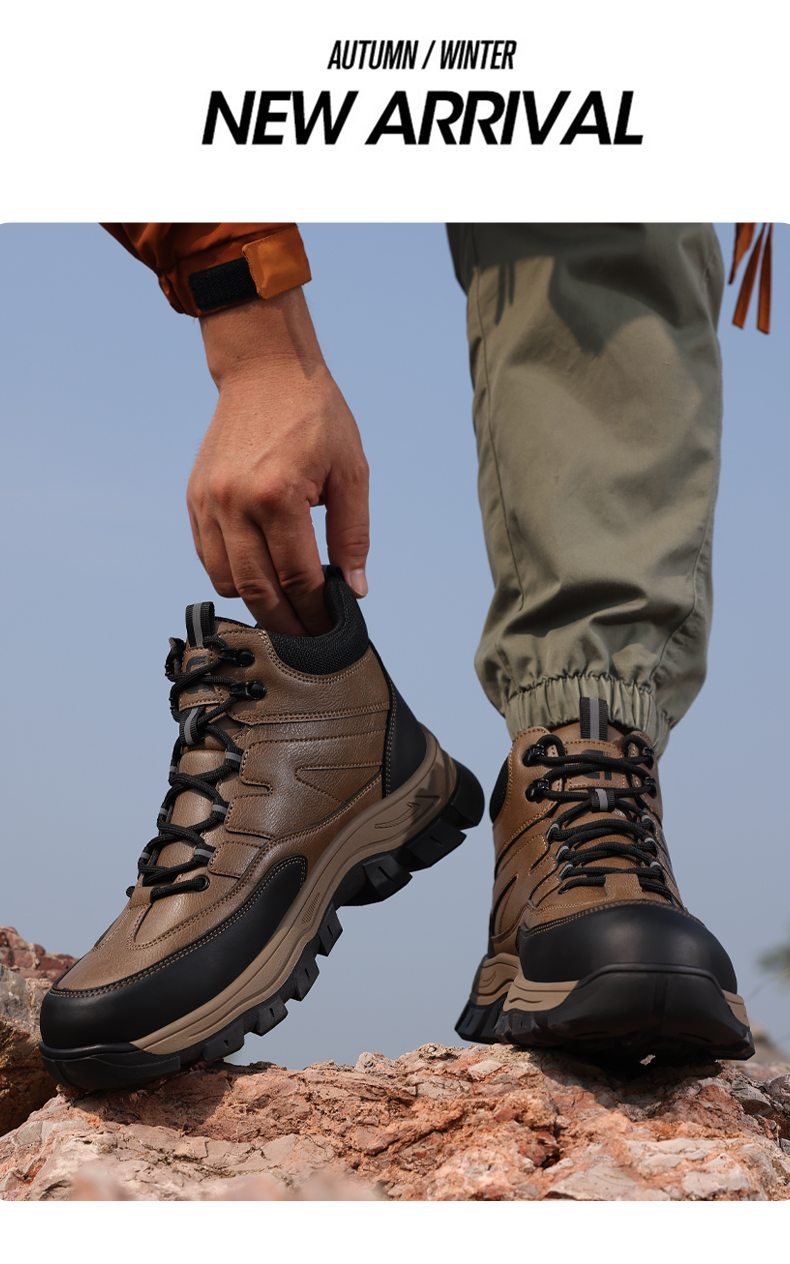Scarpe antinfortunistiche GUYISA Scarpe da lavoro impermeabili Stivali con punta in acciaio Taglio alto 5059 38-45_voghion.com