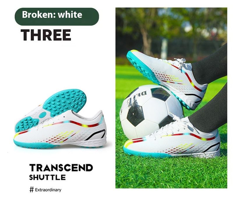Fußballschuhe Herren und Damen mit langen gebrochn Spikes, professionelle Trainings-Sneakers, Sportschuhe für_voghion.com