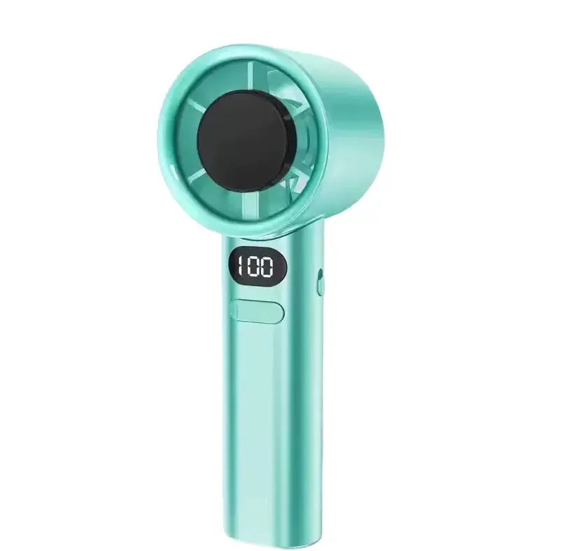 Handheld Mini Fan Usb Rechargeable Ultra-quiet With Digital Display_voghion.com
