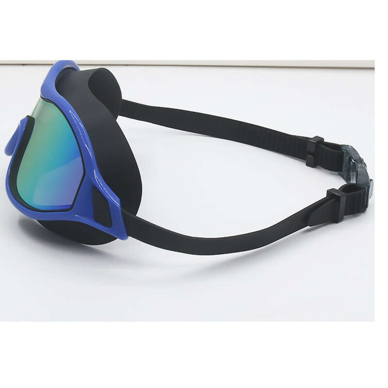 Adult Large Frame Electroplated High-definition Swimming Silicone Goggles, Waterproof, Anti Fog, Plated Color Goggles_voghion.com