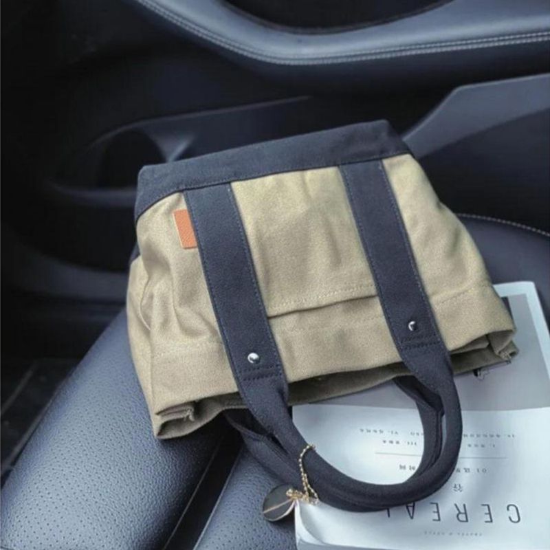 Canvas-Einkaufstasche, Handtasche, lässige Damentasche, große Kapazität, Reisetasche, Einkaufstüte, tragbare_voghion.com