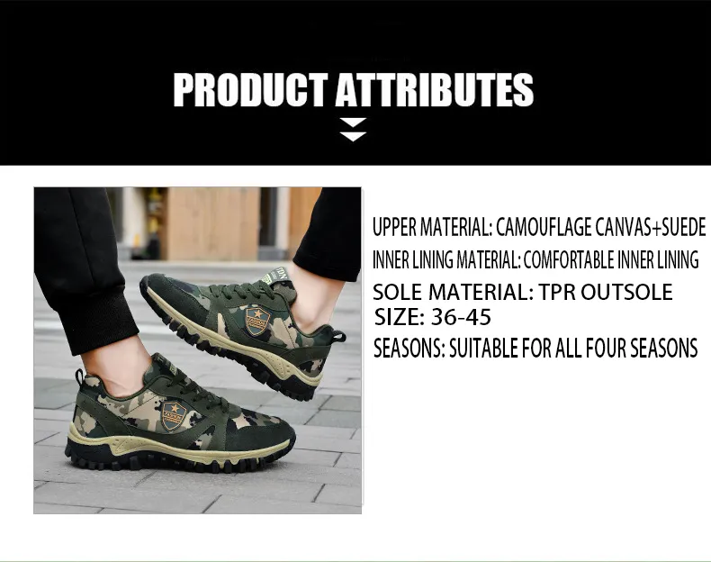 Camouflage Outdoor Running Training Shoes For Couple Athletic Wear_voghion.com