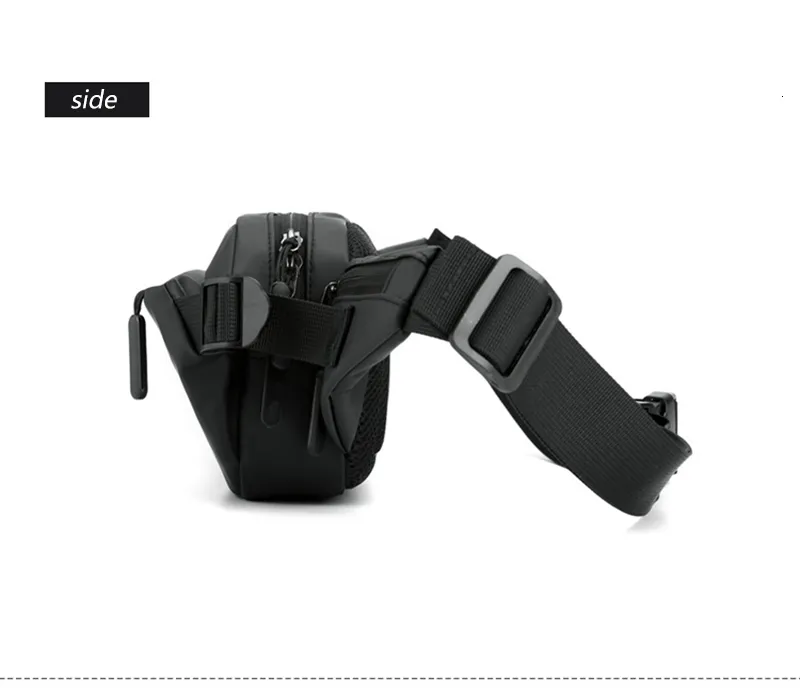 Férfi divatos mellkas kültéri sport övtáska tinédzsereknek vízálló férfi deréktáskák kiváló minőségű fanny Pack 230921_voghion.com