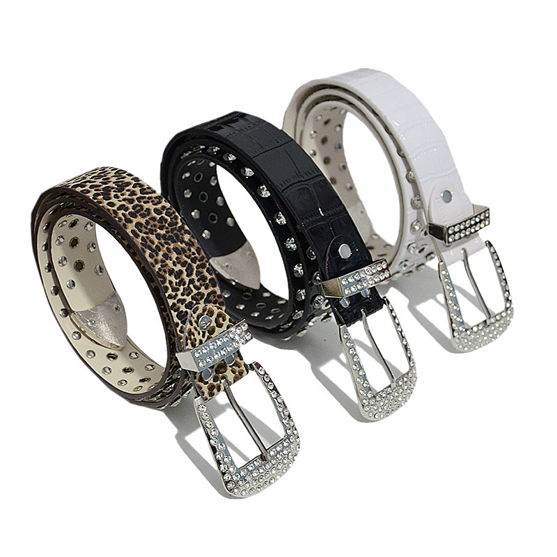 Kadınlar için kemer, elmas taşlı, moda Kore versiyonu kakma, PU dekorasyon, elmas kemerli geniş kristal_voghion.com