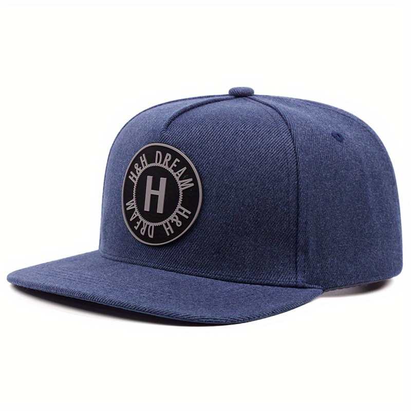 Flat Street geborduurde Letter H hiphop-honkbalhoed voor heren en dames_voghion.com