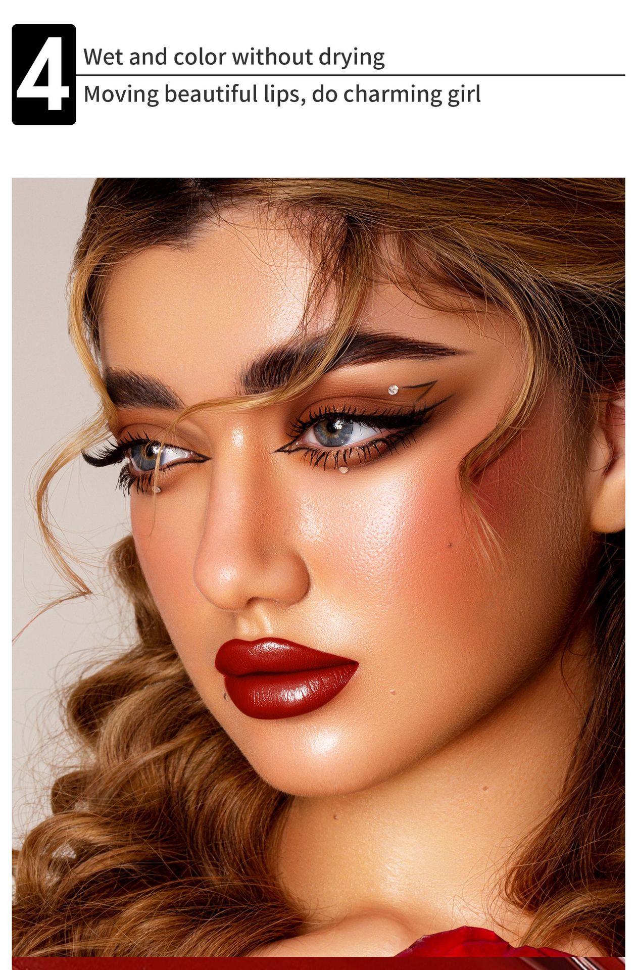 QIC lipliner lip makeup women are not easy to decolorize line hook double head rotary matte paint lipstick pen_voghion.com