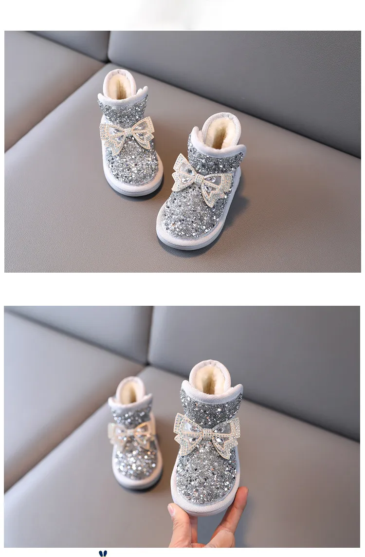 Veet Süße Baby Mädchen Stiefel Kleinkind Warme Baumwolle Stiefel Winter Cutefeet für Mädchen Kinder Schuh Prinzessin Schuhe Größen Schnee Dicken_voghion.com